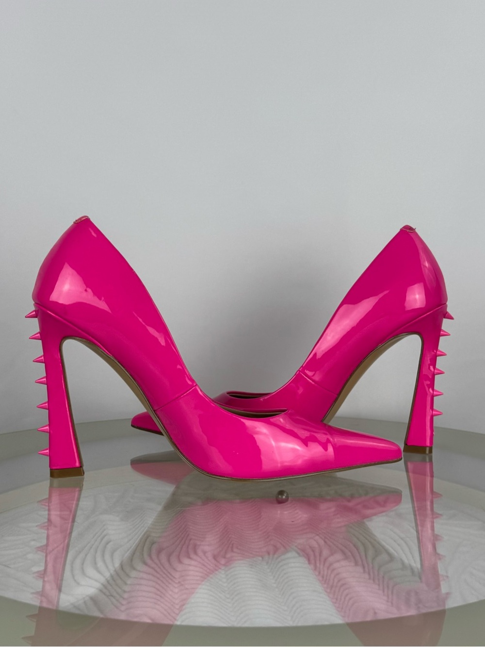 Steve Madden Hot Pink Patent Pointed Toe Stiletto Pumps